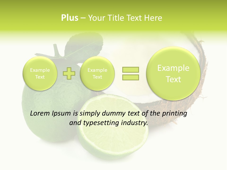 Peel Lime Half PowerPoint Template