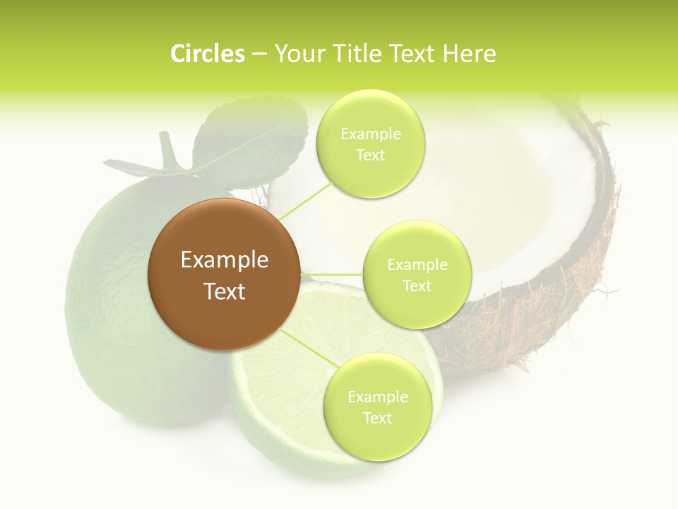 Peel Lime Half PowerPoint Template