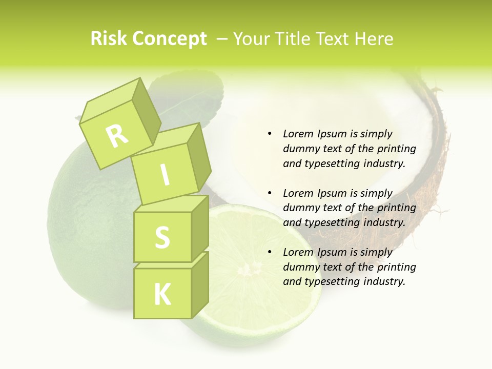 Peel Lime Half PowerPoint Template