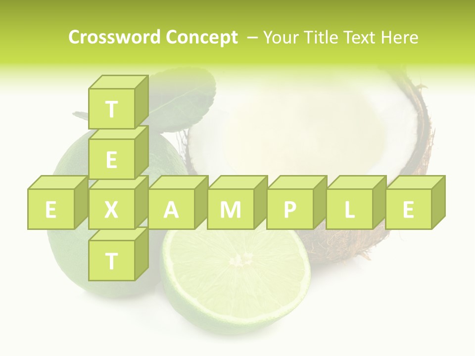 Peel Lime Half PowerPoint Template