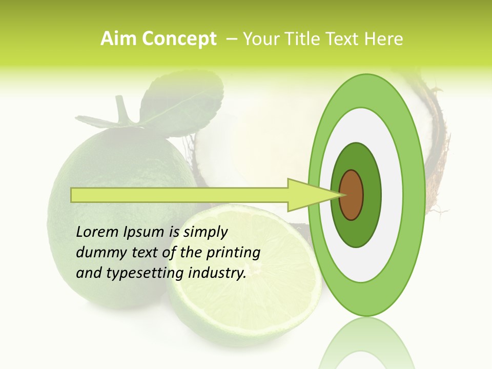 Peel Lime Half PowerPoint Template