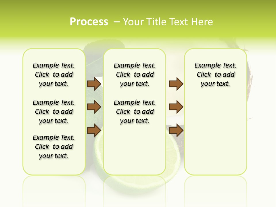Peel Lime Half PowerPoint Template