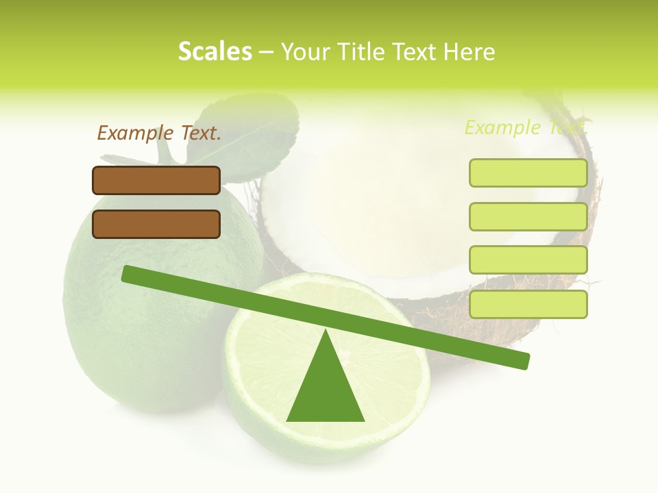 Peel Lime Half PowerPoint Template