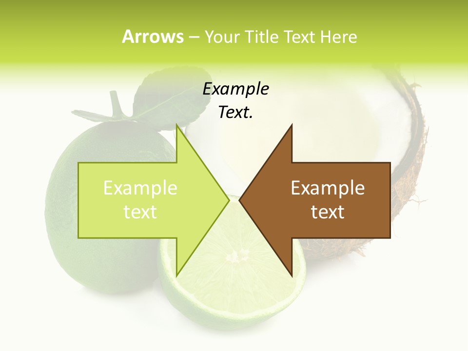 Peel Lime Half PowerPoint Template