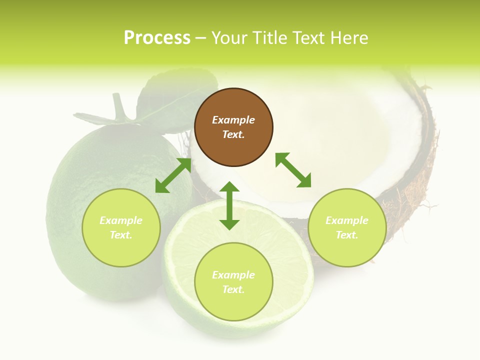Peel Lime Half PowerPoint Template