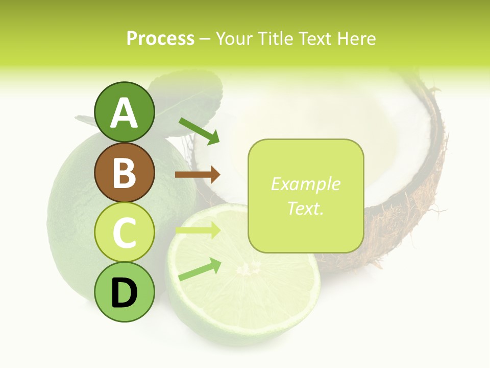 Peel Lime Half PowerPoint Template