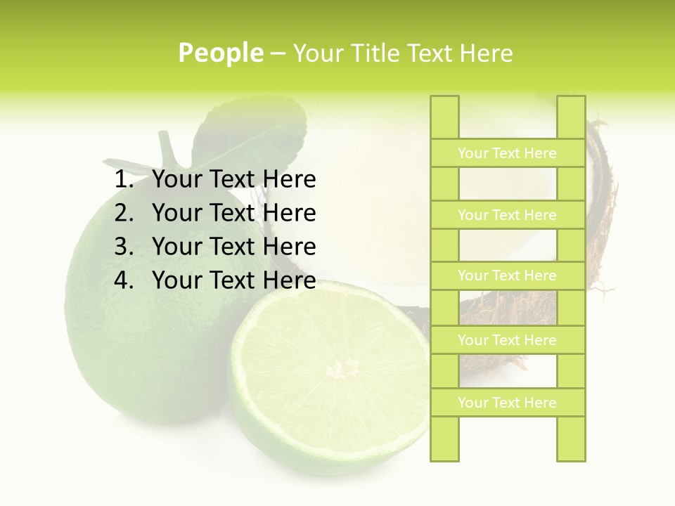 Peel Lime Half PowerPoint Template