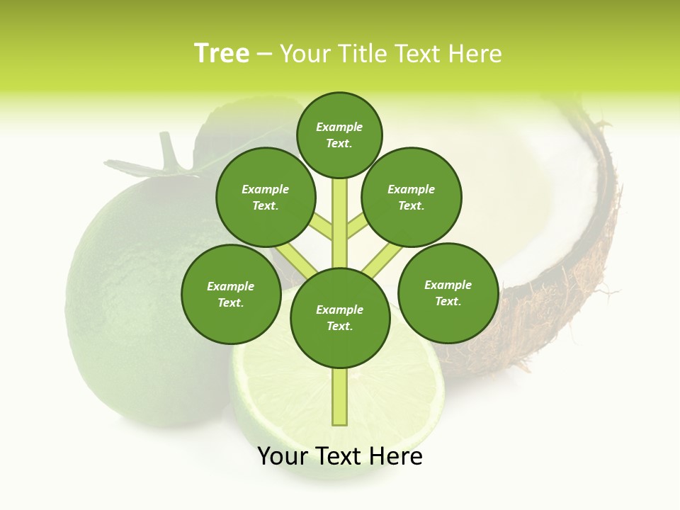 Peel Lime Half PowerPoint Template