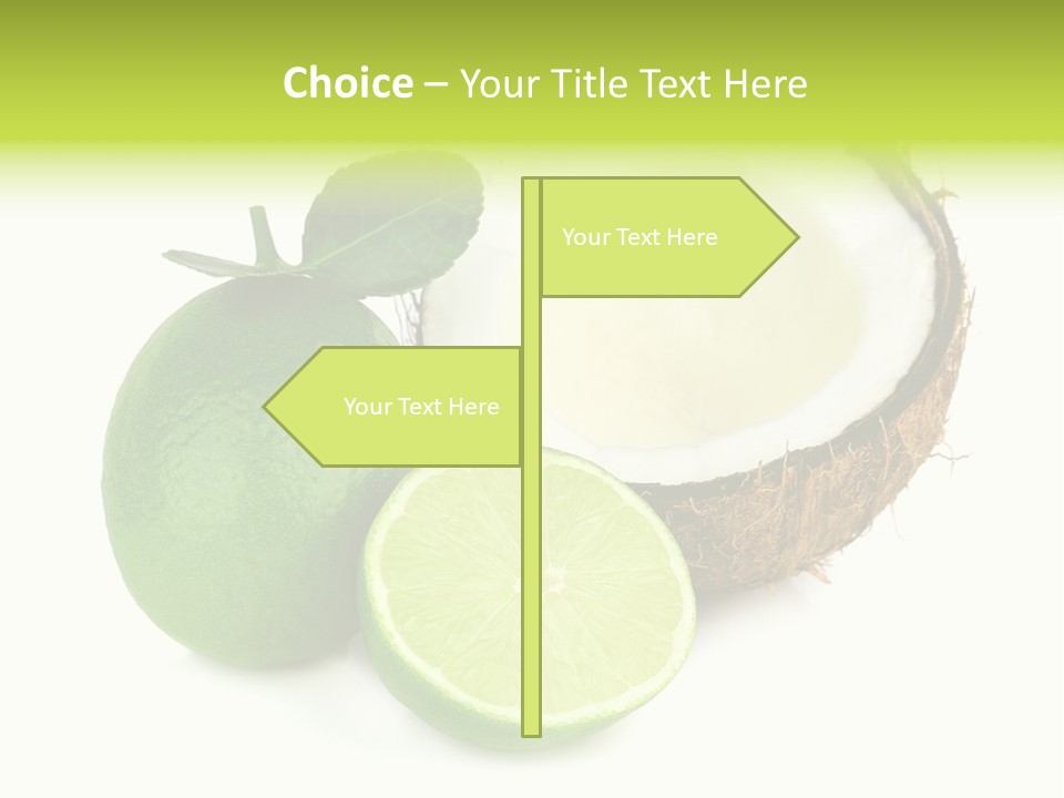 Peel Lime Half PowerPoint Template