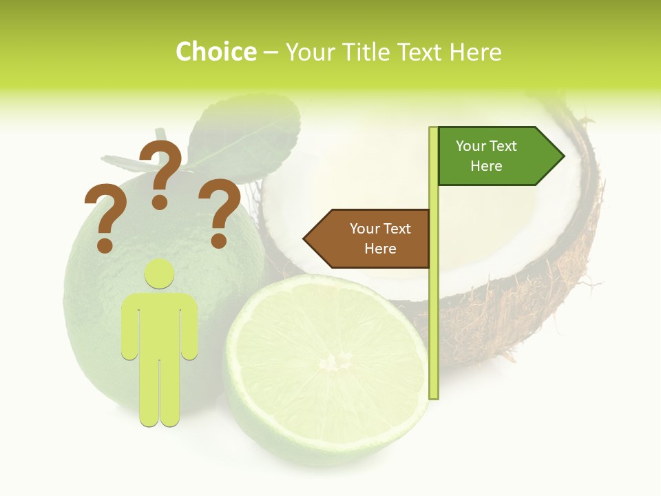 Peel Lime Half PowerPoint Template