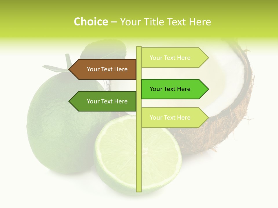 Peel Lime Half PowerPoint Template