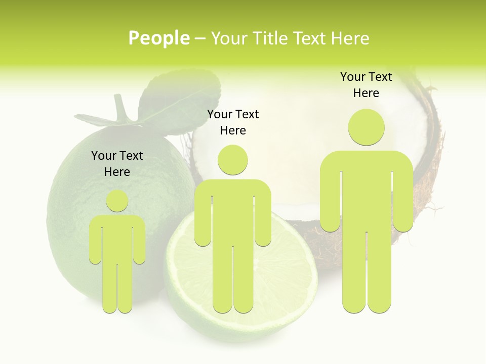 Peel Lime Half PowerPoint Template