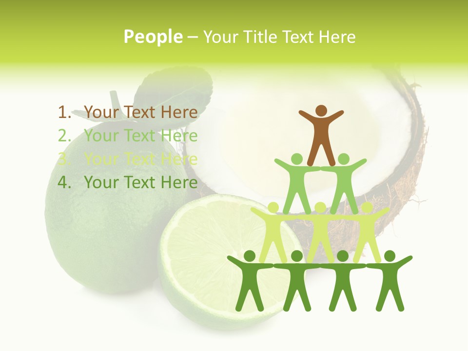 Peel Lime Half PowerPoint Template