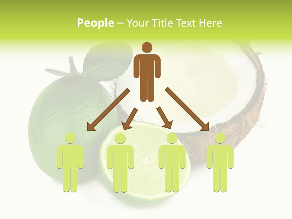 Peel Lime Half PowerPoint Template