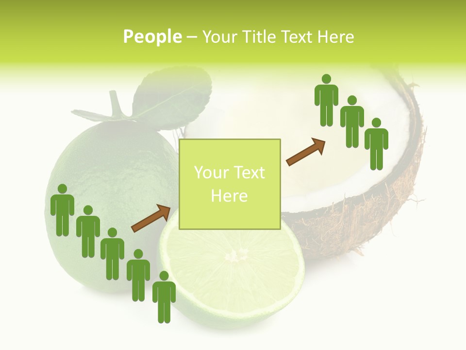Peel Lime Half PowerPoint Template