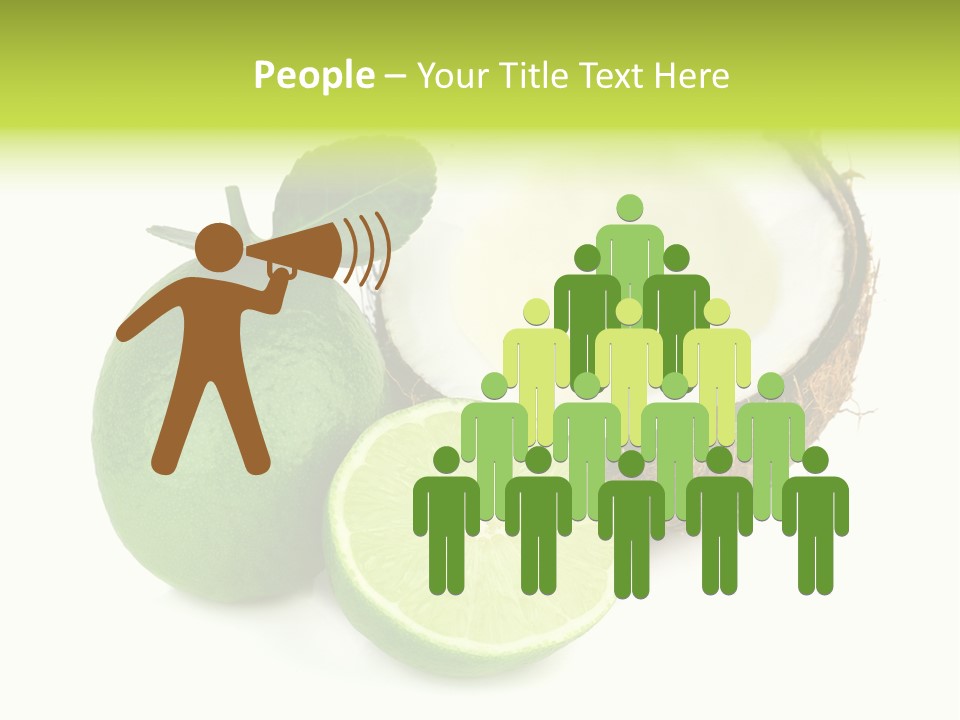 Peel Lime Half PowerPoint Template