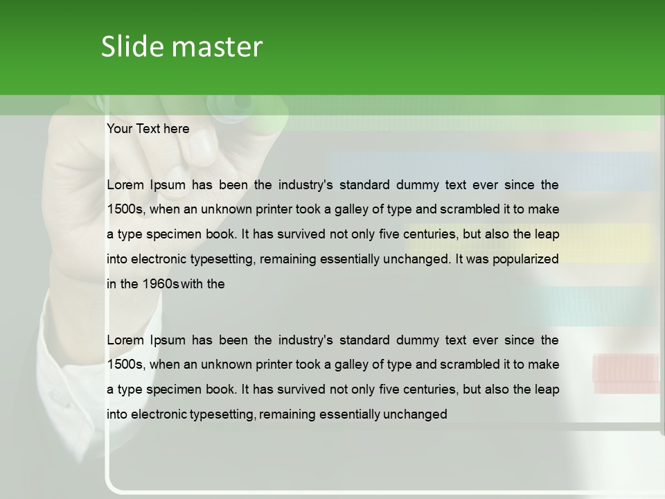 Tracing Pencil Control PowerPoint Template