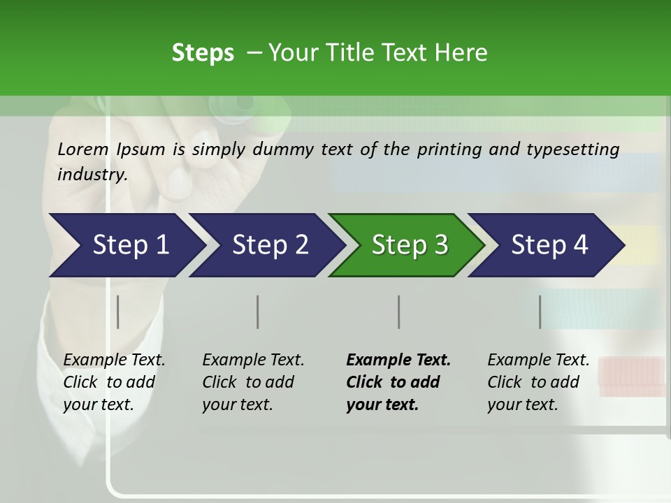 Tracing Pencil Control PowerPoint Template