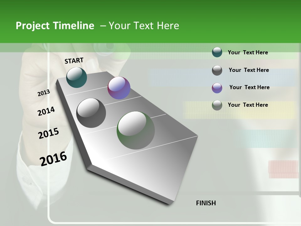 Tracing Pencil Control PowerPoint Template