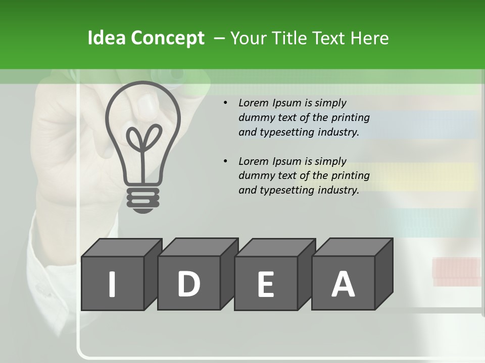 Tracing Pencil Control PowerPoint Template