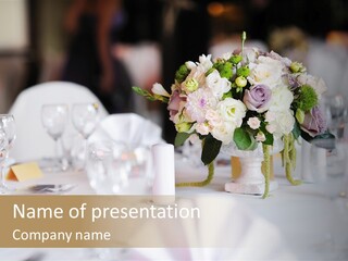 Luxury Romantic Banquet PowerPoint Template