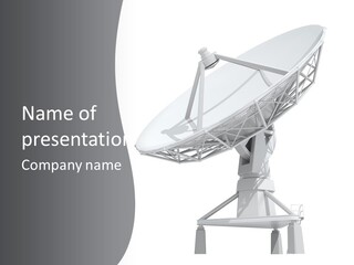 Broadcasting Wireless Isolated PowerPoint Template