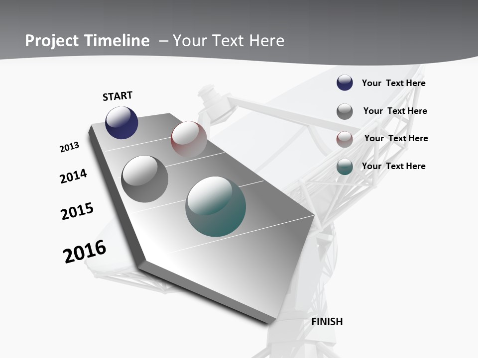 Broadcasting Wireless Isolated PowerPoint Template