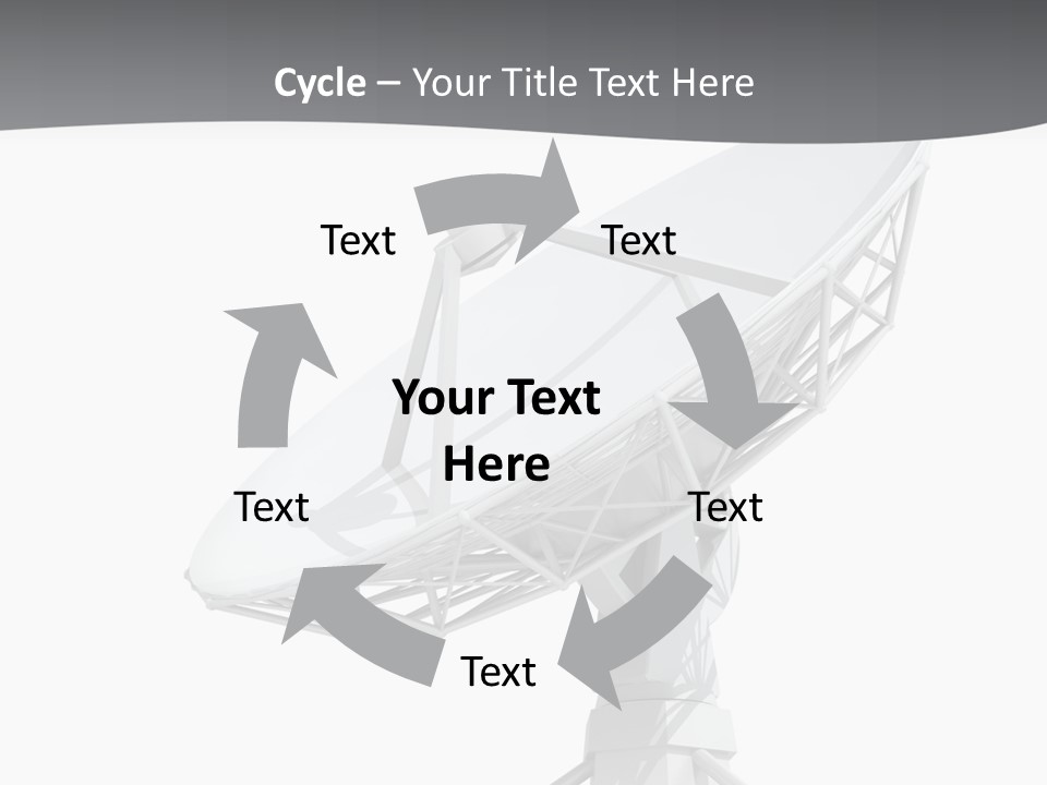 Broadcasting Wireless Isolated PowerPoint Template