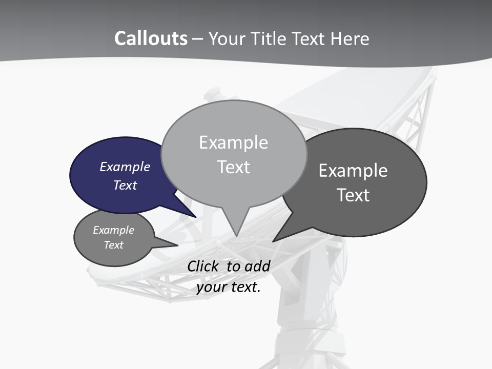 Broadcasting Wireless Isolated PowerPoint Template