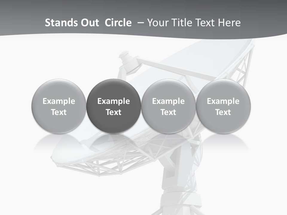 Broadcasting Wireless Isolated PowerPoint Template