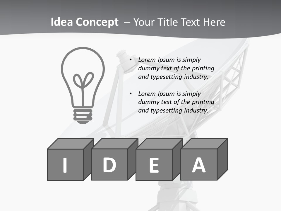 Broadcasting Wireless Isolated PowerPoint Template