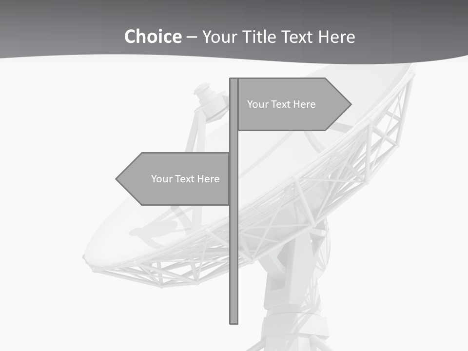 Broadcasting Wireless Isolated PowerPoint Template