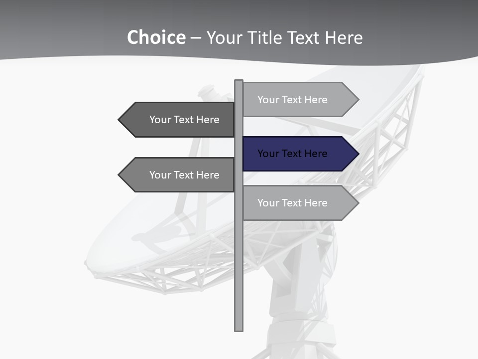 Broadcasting Wireless Isolated PowerPoint Template