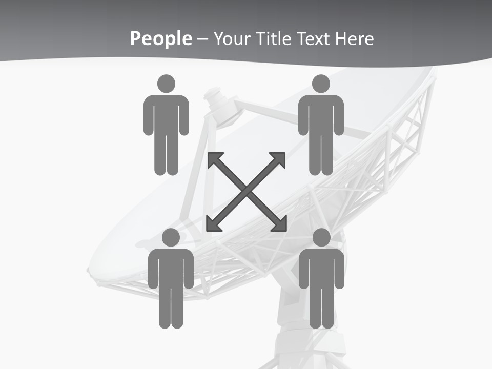 Broadcasting Wireless Isolated PowerPoint Template