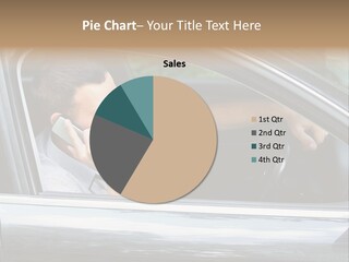 Serious Summer Trafficjam PowerPoint Template