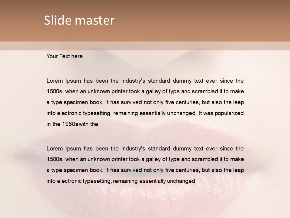 Colorful Close Cosmetics PowerPoint Template