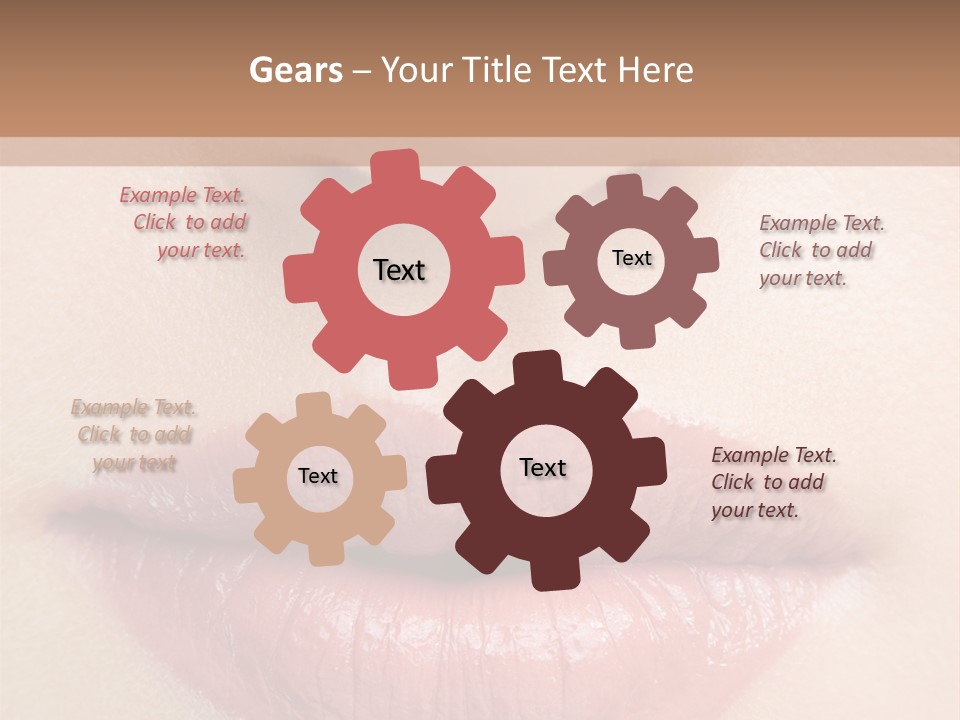 Colorful Close Cosmetics PowerPoint Template