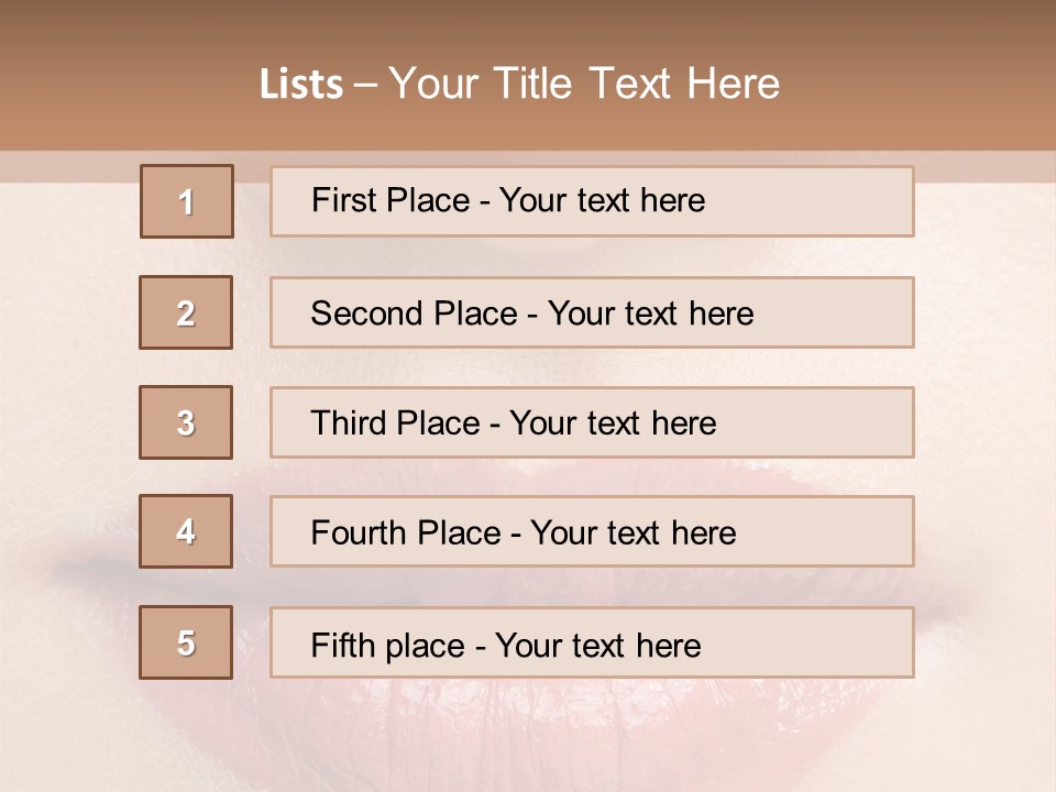 Colorful Close Cosmetics PowerPoint Template