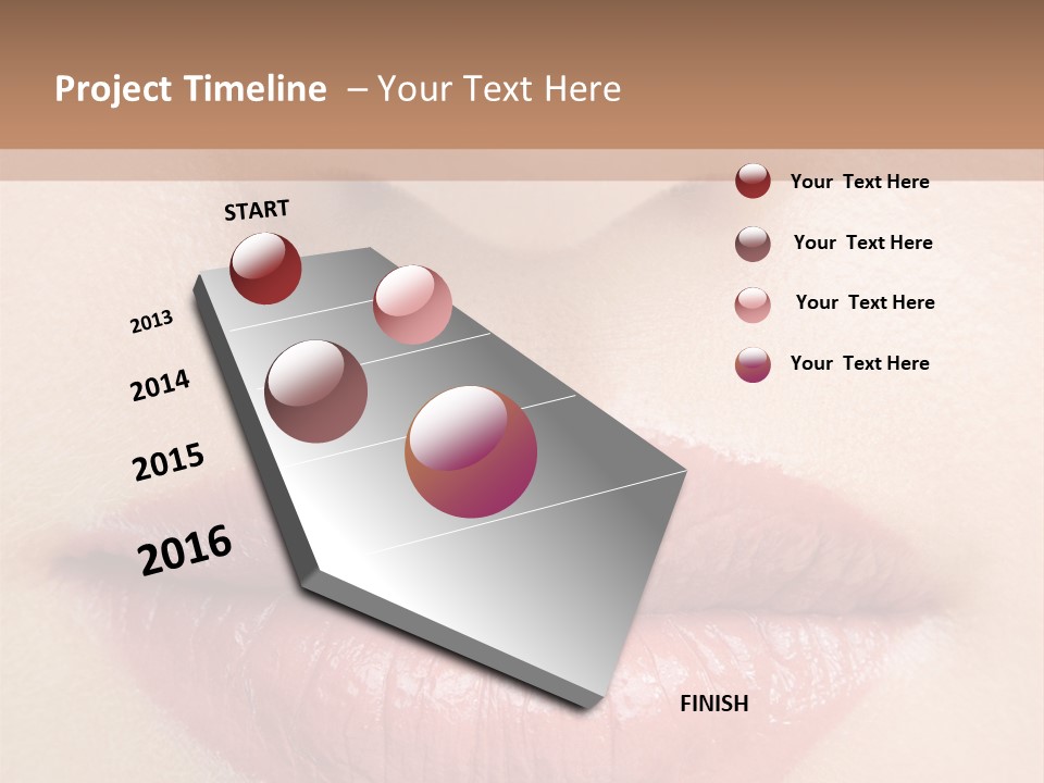 Colorful Close Cosmetics PowerPoint Template