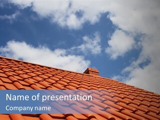 Ceramic Estate House PowerPoint Template