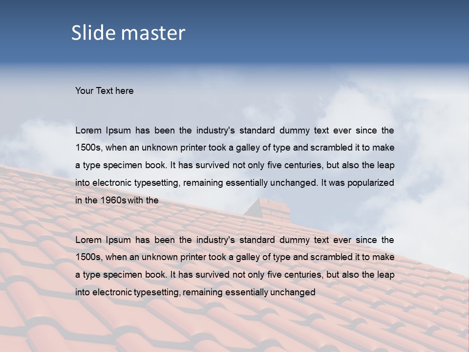 Ceramic Estate House PowerPoint Template