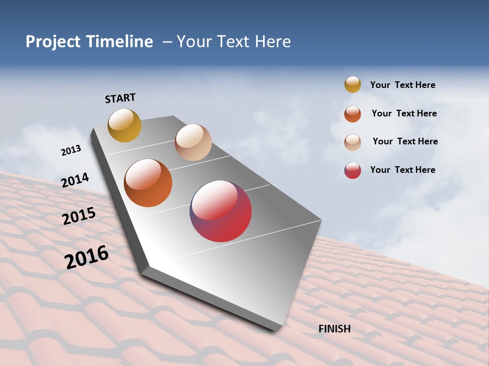 Ceramic Estate House PowerPoint Template
