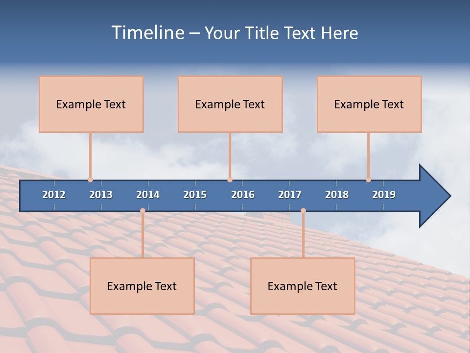 Ceramic Estate House PowerPoint Template