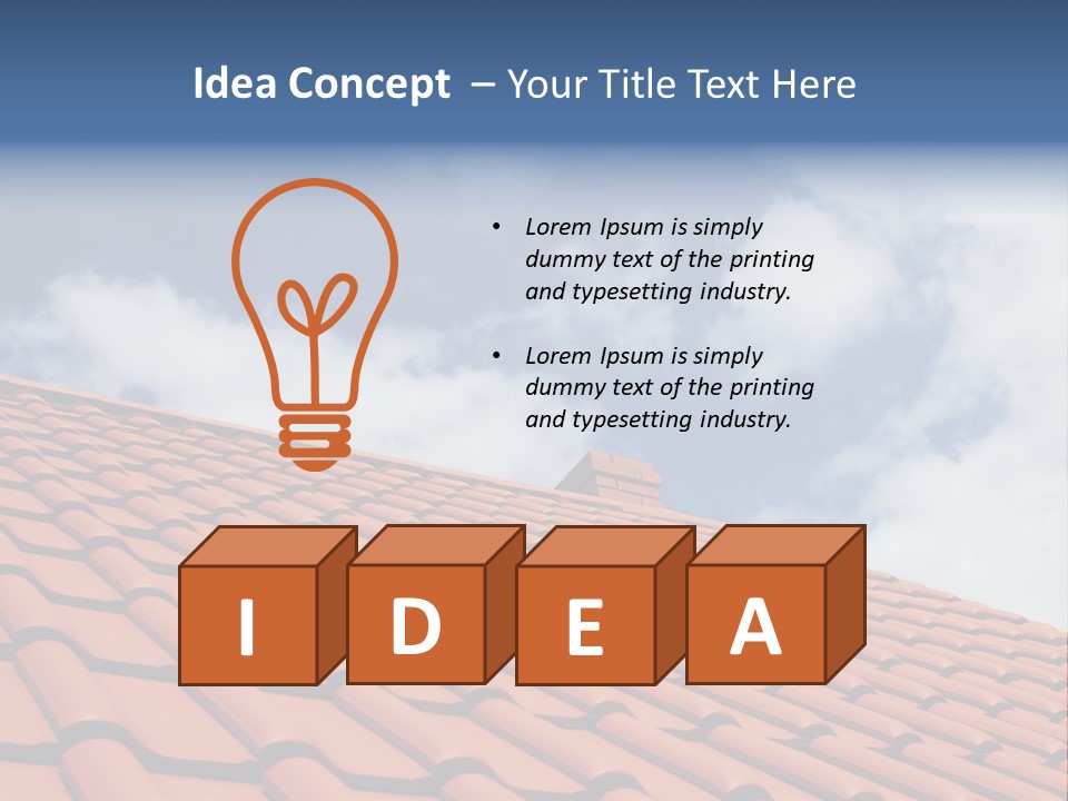 Ceramic Estate House PowerPoint Template