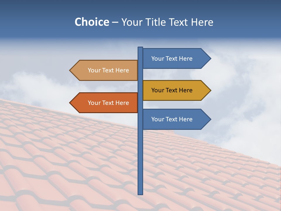Ceramic Estate House PowerPoint Template