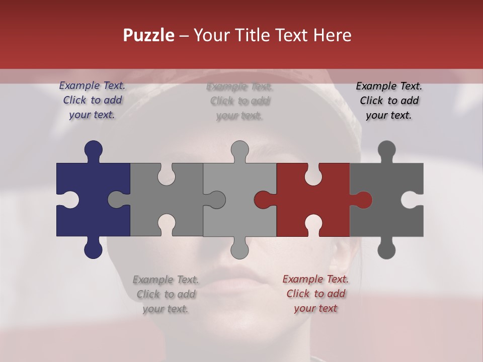 War Military Invasion Female PowerPoint Template