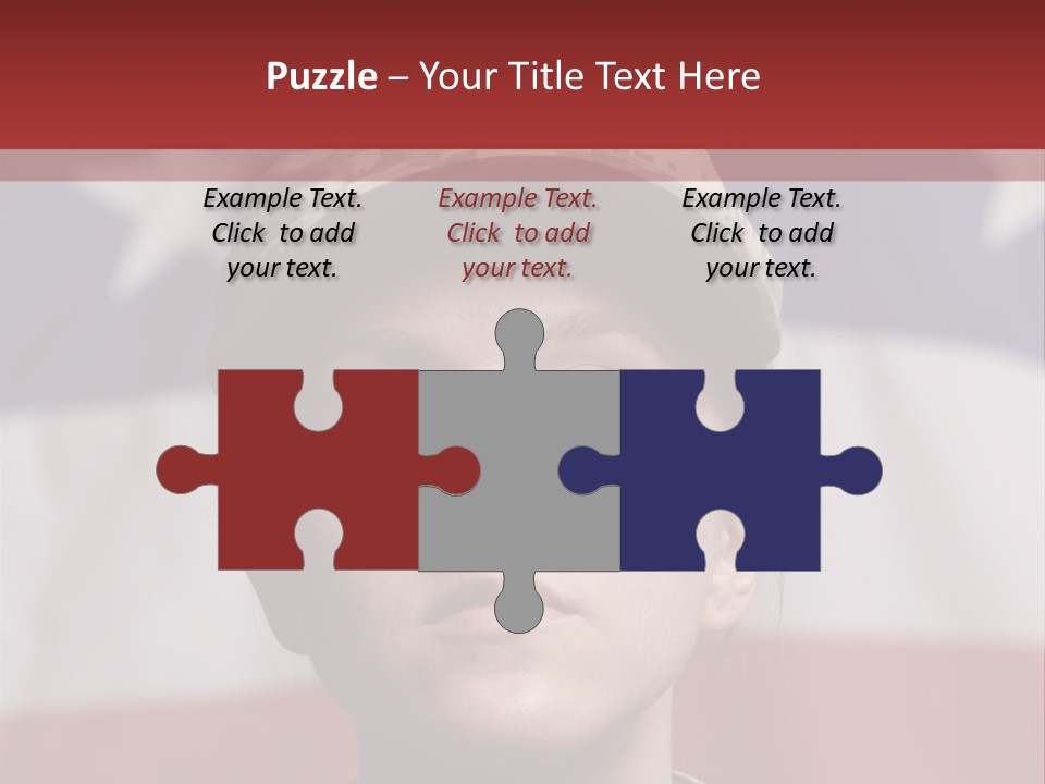 War Military Invasion Female PowerPoint Template