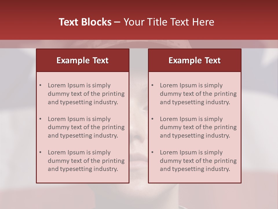 War Military Invasion Female PowerPoint Template