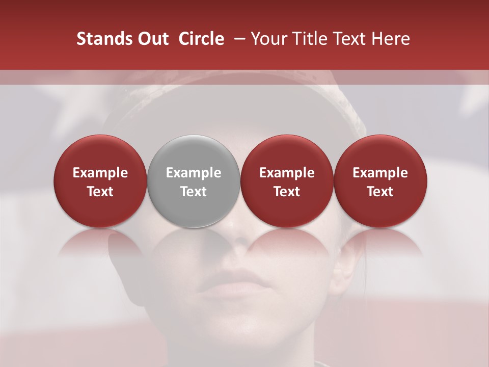 War Military Invasion Female PowerPoint Template