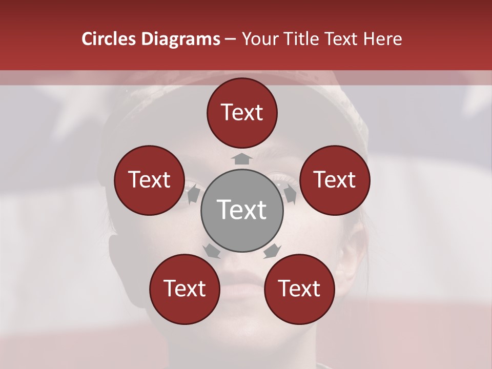 War Military Invasion Female PowerPoint Template